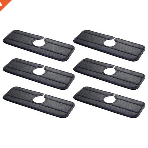 6 Pcs Kitchen Faucet Sink Mat Washable Wear-Resistant Faucet