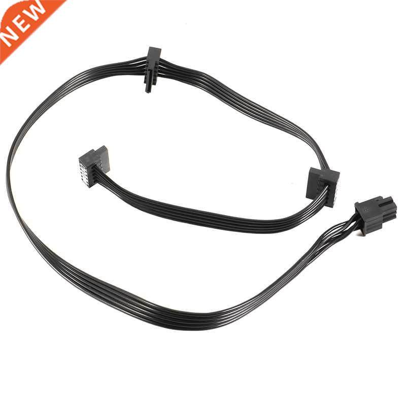 4 Pcs 6 Pin to 3X SATA Driver Power Supply Cable for EVGA Su