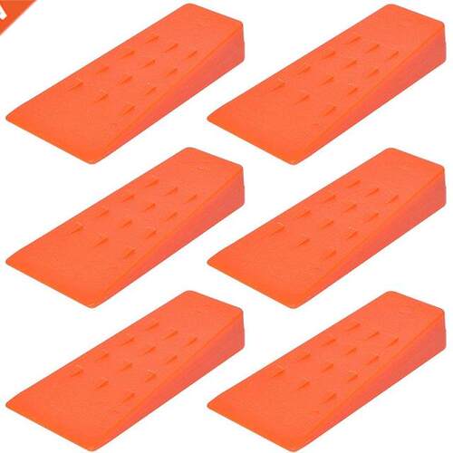 6Pcs 5.5Inch Felling Wedges Set For Chainsaw - ABS Plastic W