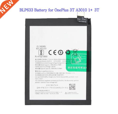 3400mAh For Oneplus Battery BLP633 Replacement Smart phone