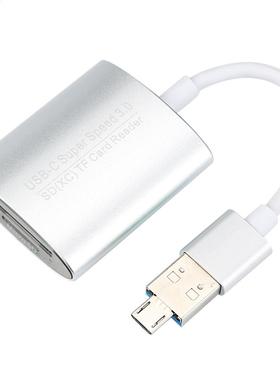 Aluminum Alloy USB .0 SD Card Reader For Micro SD/Micro DHC