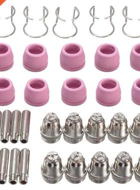35Pcs Air Plasma Cutter Torch AG60 Contact Tips AG-60/SG55/W