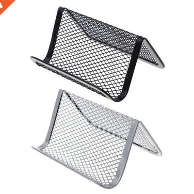 1Pc Metal Mesh Business Card Holder For Desk Office Business