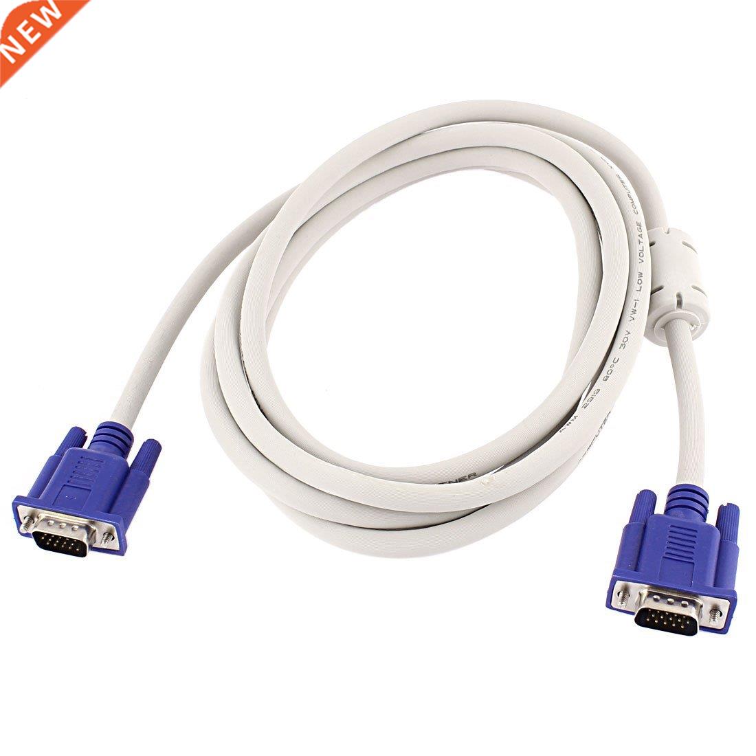 3 Meters 9.8Ft 15 Pin VGA Male to Male Cable Cord Adapter fo 商业/办公家具 商业美陈 原图主图