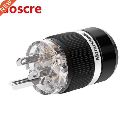 Monosaudio M101R/F101R US AC Power Plug Connector Pure Coppe