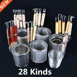 newest net stainless steel colander noodle Dumplings mesh ba
