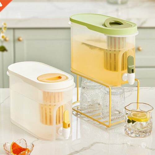 3.9L Cold Kettle Refrigerator With Faucet Lemonade Bottle Dr