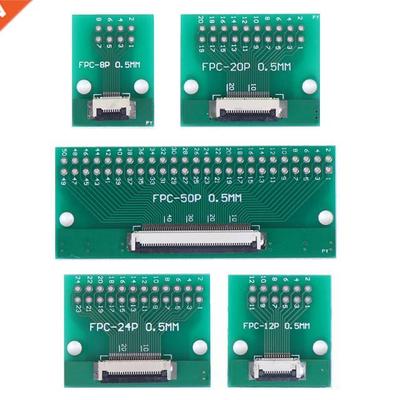 1PCS NEW 0.5mm FFC FPC to DIP 2.54mm PCB Converter Board Ada