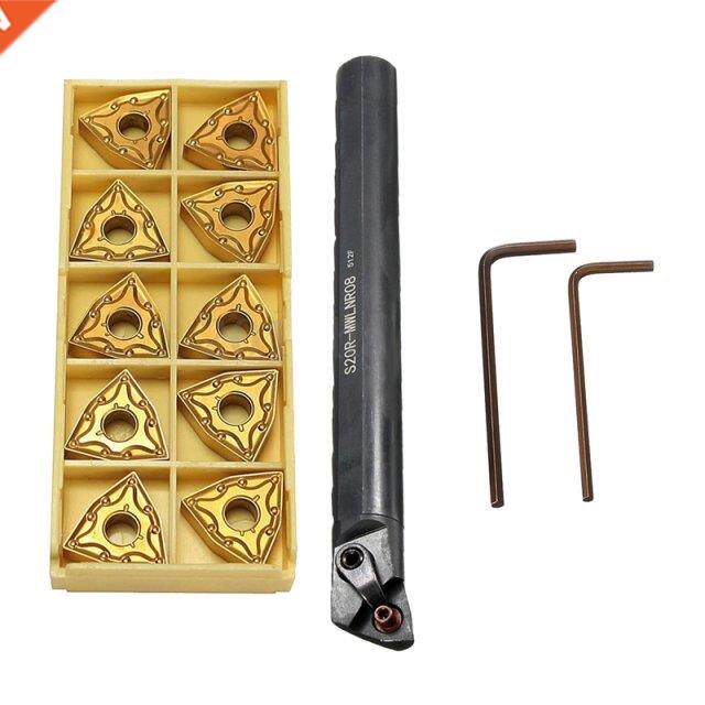 S20R-MWLNR08 Lathe Boring Bar Turning Tool Holder with 10pcs