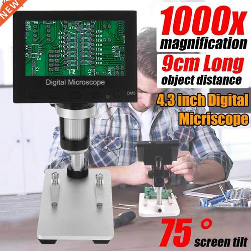 1000x 2.0MP USB Digital Electronic Microscope DM5 4.3
