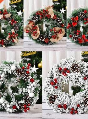 2021 New Christms Wreth rtificil Pinecone Red Berries G