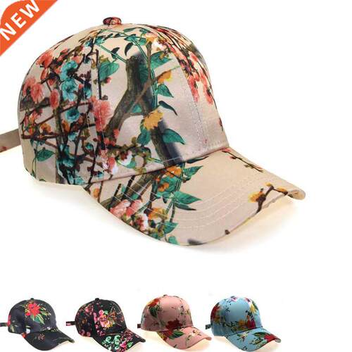 New Fashion 3D Flower Printed Baseball Caps Womens Outdoor T