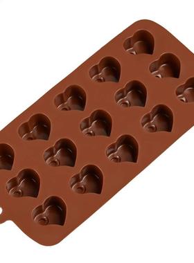 15 Lattices D Heart Shaped Non-Stick Fondant Cake Molds