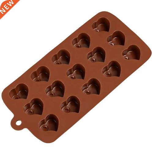 15 Lattices D Heart Shaped Non-Stick Fondant Cake Molds