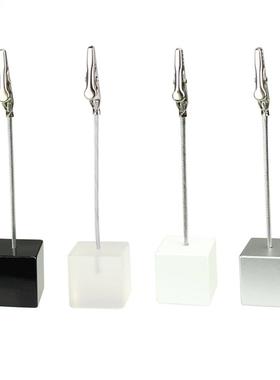 Color Cube Stand Allgator Wre Photo Clp,Memo Card Holder,