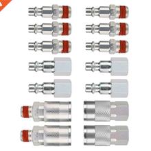 14 Pieces 1/4 Inch Npt Quick Connect Air Coupler And Plug Ki