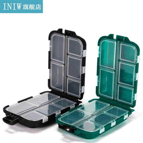 10 Compartments Hook Bait Storage Box Transparent Multifunct