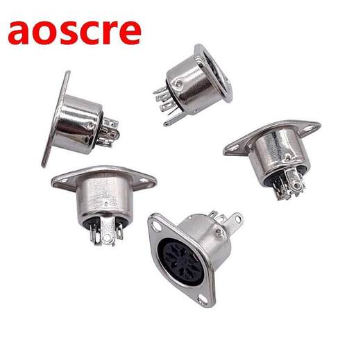 5Pcs Computer Keyboard Plug /4/5/6/7/8Pin DIN S Terminal Co