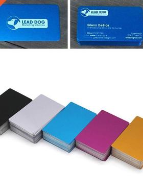 100Pcs Blank Engraved  Custom Metal Smooth Business Visit