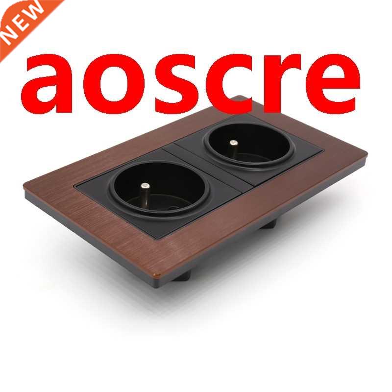 ONE Moonsaudio FT-SWS Double Rhodium Schuko Wall Socket with