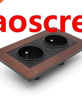 ONE Moonsaudio FT-SWS Double Rhodium Schuko Wall Socket with