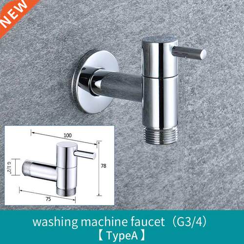 Wall Mounted Small Tap Decorative Garden Faucet Long Washin
