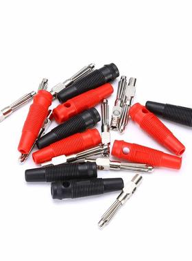 10pcs Red Black Banana Connector Copper 4 ale Solderless