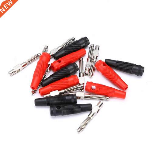 10pcs Red Black Banana Connector Copper 4 ale Solderless