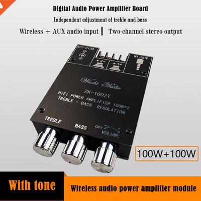 ZK-1002T TPA3116D2 Bluetooth 5.0 Subwoofer Amplifier Board 1