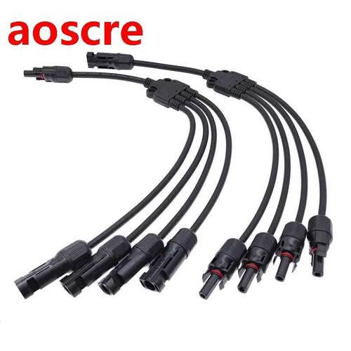 CMMC4 solar photovoltaic Panel Adaptor Cable connector 4 bra