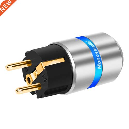 E106G/F106G 99.99% Pure Copper 24K Gold Plated Schuko Power