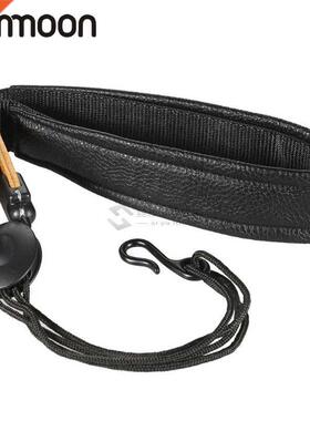 niversal Adjustable Soft Leather Saxophone Sax Neck Strap wi