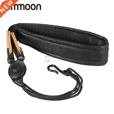 niversal Adjustable Soft Leather Saxophone Sax Neck Strap wi
