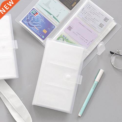 240 Slots Transparent PP Cover Business Card Book Large Capa