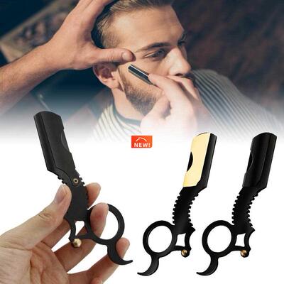Straight Edge Barber Razor Haircut Beard Eyebrow Shaving