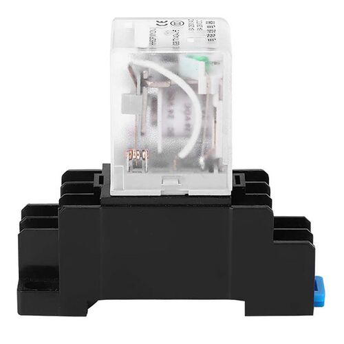 Small Intermediate Electromagnetic Relay with Base AC220V DC