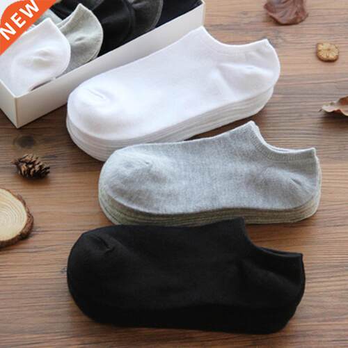10 Pairs Women Breathable Sports socks Solid Color Boat Com
