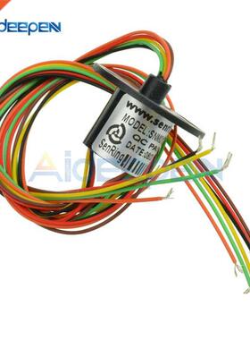 AC/DC 240V 12.5mm 00Rpm 6 Wires Capsule Slip Ring For Moni