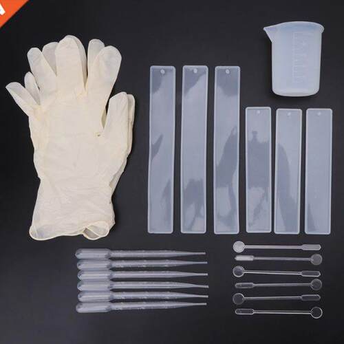 1 Set Rectangul Silicone Bookmk Mold DIY Bookmk Mould