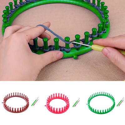 Circular DIY Knitting Machine Needlework Kit Plastic Knitter
