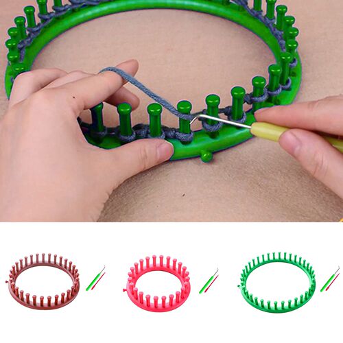 Circular DIY Knitting Machine Needlework Kit Plastic Knitter