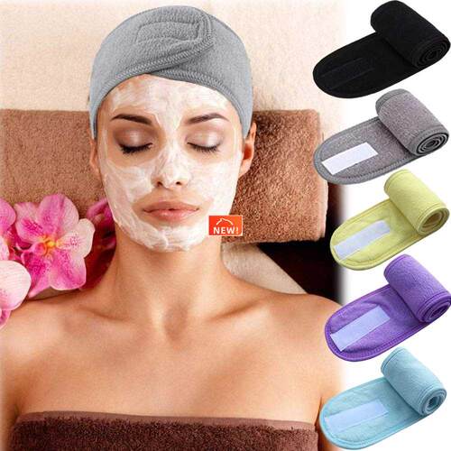Spa Headband Hairband Sports Sweat Head Wrap Towel Hair Wra