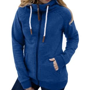 Autumn Winter Women Hooded Sweatshirt Turtleneck Long Sleeve