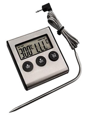 Ktchen Food Cookng Oven Smoker BBQ Grll Meat Water Probe