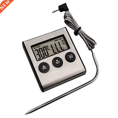 Ktchen Food Cookng Oven Smoker BBQ Grll Meat Water Probe