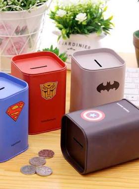 1PC Personalse Square pggy bank Logbook Seres Tn Plate b