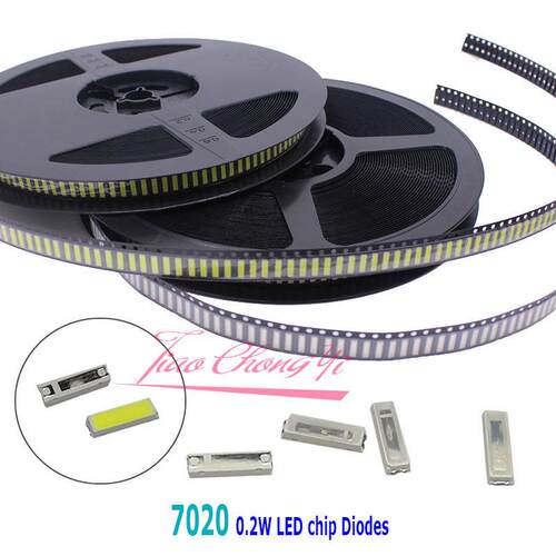7020 SMD LED Beads V 0.2W Cool white Red Blue Green LCD Ba