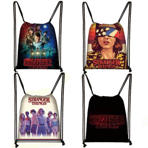 Cartoon Stranger Things Backpack Teenager Boys Girls Travel