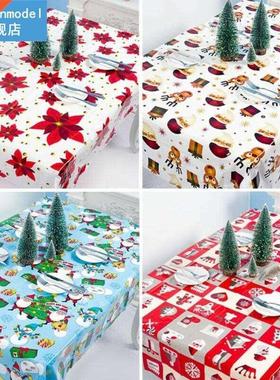 Christmas Printed Tablecloth Rectangular Hotel Banquet Table