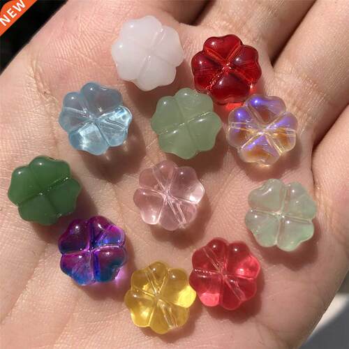 20pcs/lot 10x10mm Czech Lampwork Crystal Flower Spacer Beads